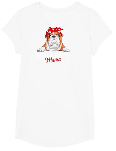 Englische Bulldogge Mama Bully Hunde Frauchen Geschenkidee T-Shirt