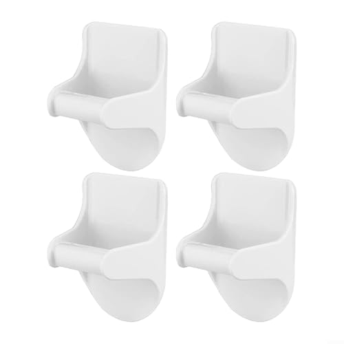 Lot de 4 Supports muraux pour Flacon pulvérisateur sans perçage pour Cuisine, Salle de Bain, Armoire, Porte de Rangement, Peut Supporter jusqu'à 2,3 kg