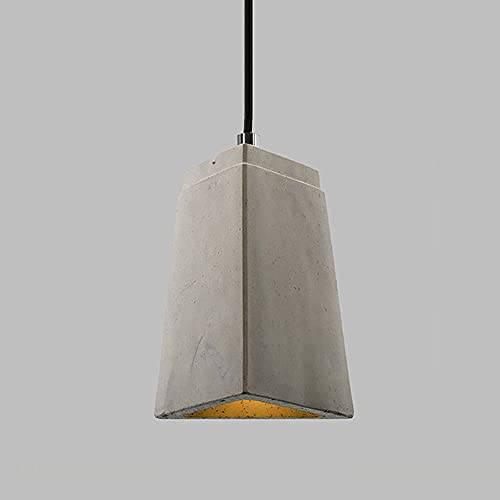 Lampe à Suspension Réglable pour Plafond Bas Luminaire en Ciment