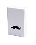 Pitillera Silicona Caja de cigarrillos 20 Paquetes de cigarrillos Negro + Blanco...