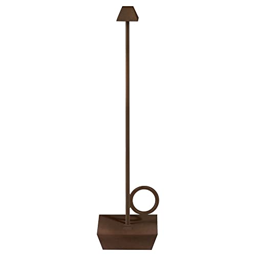 Broggi Bugia tragbare Tischlampe Corten Cover