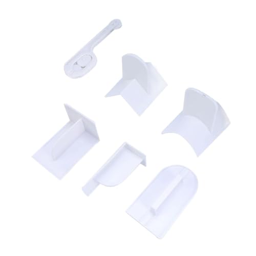 Warmhm 6pièces Grattoir à Gâteau Et Aplatisseur Lot de Outils De Pâtisserie pour Lisser Fondant Et Crème Usage Domestique Et Professionnel