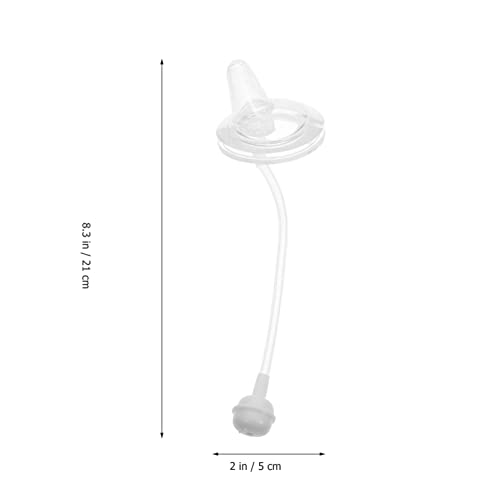 EXCEART 3 Pcs Silicone Bebê Garrafa Chupeta Recém- Nascido Chupeta Com Tube Anti- Colic Garrafas de