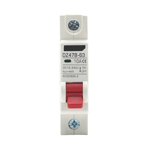Disjoncteur de protection MCB DZ47 DC pour circuit batterie 12V 24V 48V