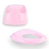 [Cómodo y Seguro] El orinal portatil es como un vater para niños. Con respaldo y separador de piernas que también ayuda a evitar posibles salpicaduras.