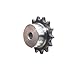 LYMFE Industrial helical Gear 08B Sprocket 9/10/11/12/13/14/15/16/17/18/19/20/21/22/23/24 Teeth Pitch 12.7mm A3 Steel Industrial Drive Sprocket (Size : 12 Teeth)