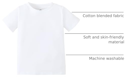 Image of Magic Park 6M-14Y Baby Short Long Sleeve Tee Tops Toddler T-Shirt Kids Solid Color Shirts Boys Girls Casual Blouse