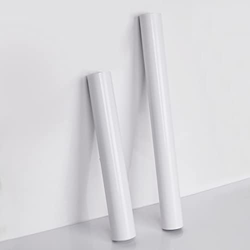 Hode Contact Paper self Adhesive White 302 Furniture Stickers 30X200cm Wallpaper Sticky Back Plastic Roll Vinyl Film Wrap Covering Kitchen Cupboard Table Waterproof