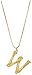 Produktbild CKAWM Halskette W - Große Anfangsbuchstaben Halsketten Gold Farbe Alphabet Buchstaben Arabische Halsketten Familienschmuck Geschenke Für Freund