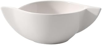 Villeroy & Boch New Wave Cream Soup Cup, 15.25 oz, Premium Porcelain, White