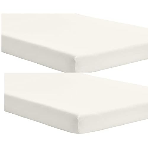 Laleni Basic Spannbettlaken für Laufgitter quadratisch - Atmungsaktives Spannbetttuch, 100% Baumwolle (135 g/m²), Oeko-TEX 100 Zertifiziert, 100x100 cm, Hellblau 4 DuDu N Girlie Jersey Baumwolle Reisebett Spannbettlaken, 65 cm x 95 XM, cremefarben, 2-teilig
