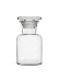EISCO Reagent Bottle, 60ml - Wide Neck - Includes Tight Fitting Glass Stopper - Soda Glass Labs
