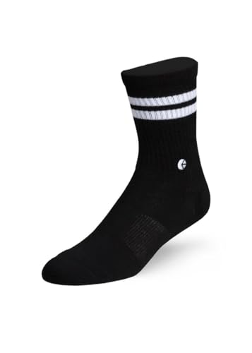 Ethika Women's Crew Sock | White Stripe