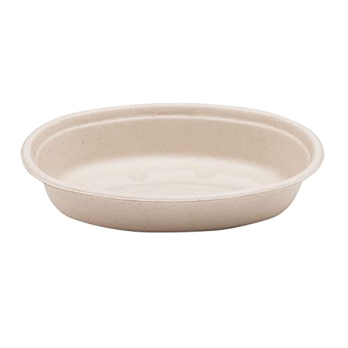World Centric BO-SC-UBBS 100% Compostable Unbleached Plant Fiber Burrito Bowls, 18 oz. (Pack of 400)