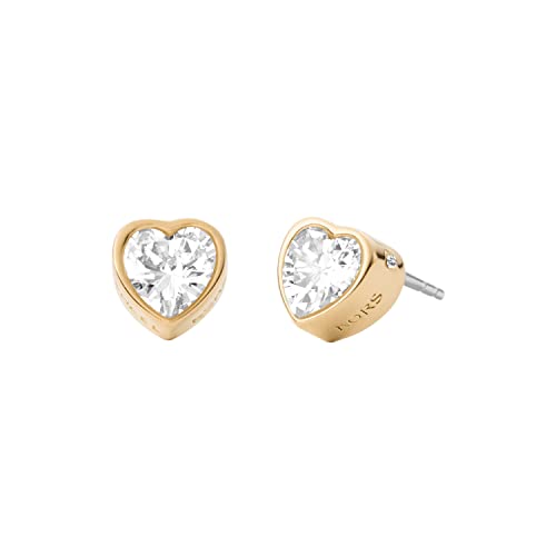 Michael Kors Women's Fashion Gold Brass Stud Earring, (Model: MKJ7792710)