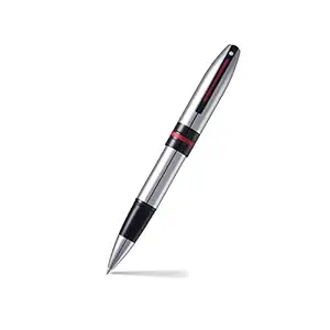 Sheaffer 9112 Icon Rollerball Pen - Chrome with Glossy Black PVD Trim