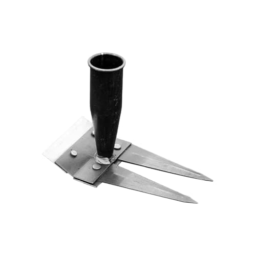 Zappa da giardino per giardinaggio, diserbatore a mano double face, in acciaio al carbonio, strumento multifunzionale per la cura del prato, del giardino e della fattoria (2/3/4/5/7 denti)