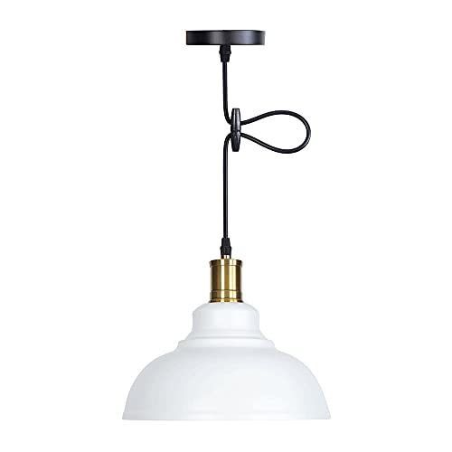 Lámpara colgante E27 de metal negro estilo industrial americano para techos de cocina y bar