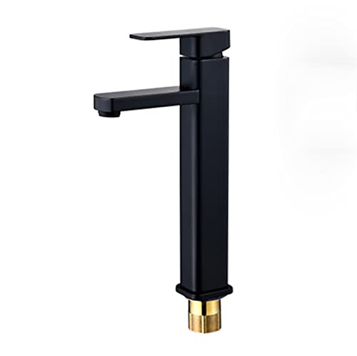 Robinet noir pour salle de bain lavabo monotrou élégant modèle B