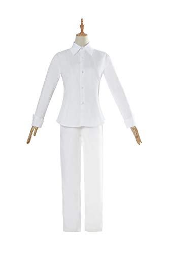 ROLECOS Fantasia de Norman Cosplay The Promised Neverland traje camisa branca uniforme de calça P CC
