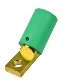 Marinco Power Products CL40MR-ANGLE-E CL 16 Series Bus bar Mount Inlet (400A/ 600V) Male Angled 30Deg - Green (E)
