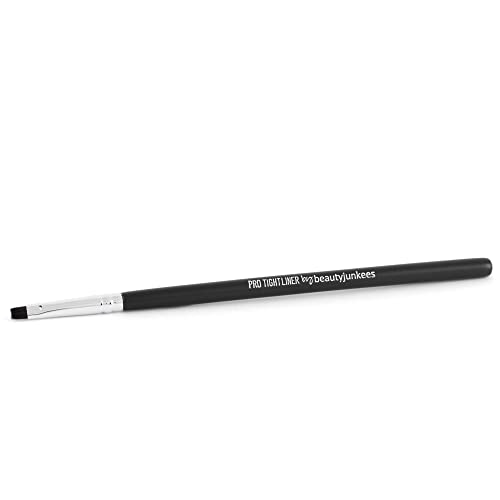 Flat Eyeliner Brush Definer Brush - Pro Tight Liner Makeup Brush, Small Thin Firm Bristles, Precision Lining Waterline, Blending Eye Lash Line, Smudger Tool Applicator For Gel Cake Cream Liquid Powder #TOP27