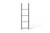 Window Well Supply Heavy-Duty Metal Window Well Ladder (4-Rung, Grey)