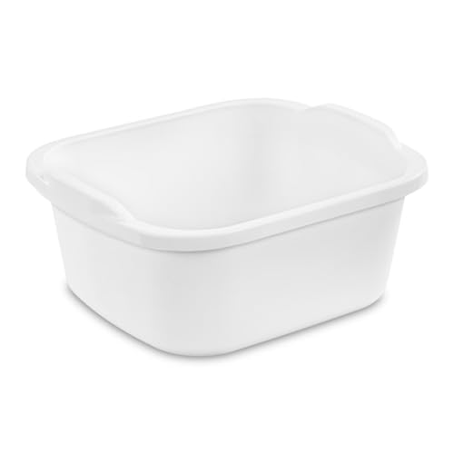 Sterilite 12-Quart Multipurpose Dishpan (24 Pack) with Molded Handles