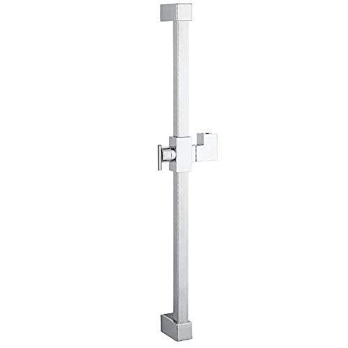 Kingston Brass KX8241 23-3/5-Inch ABS and Stainless Steel Square Slide Bar, Polished Chrome