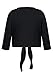 Ulla Popken Damen Shirt-Bolero Tight, Schwarz, 50-52