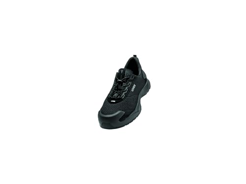 Uvex 1 Pair of S1 PL Flat Shoes - Safety Shoes for Stronger Stresses - Sporty, Lightweight and Flexible, Black, 9.5 UK Uvex 1 Pair of S1 PL Flat Shoes - Safety Shoes for Stronger Stresses - Sporty, Lightweight and Flexible, Black, 9.5 UK