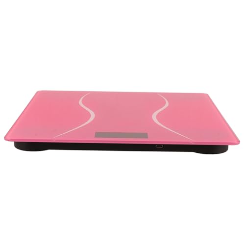 Balance électronique de précision pèse personne intelligent rose rechargeable