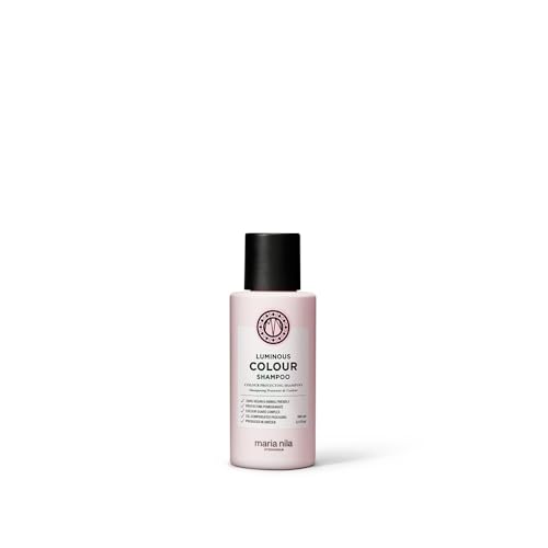 Maria Nila Luminous Colour, Color-preserving Shampoo for Shiny Glossy Hair, For Natural or Dyed hair, Pomegranate & Colour Guard Complex stops Color Loss from Washing & Styling, 100 ml
