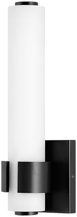 Hinkley Aiden Collection 13.5" Integrated LED 20W Bathroom Vanity Light Fixture, Black