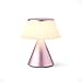 Price comparison product image Lexon LUMA L LED Bedside Lamp, Large Wireless Touch Table Lamp with Dimmer and Multi Lamp Sync, 9 Light Colors Rechargeable - Pale Pink
