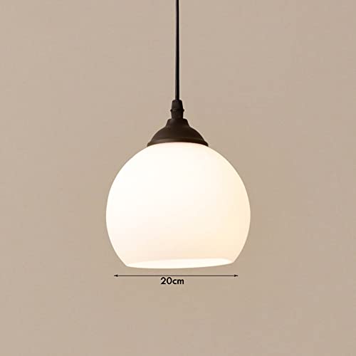 Lámparas colgantes de led e27 retro de techo en cristal translúcido 2