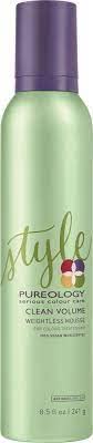 Pureology Clean Volume Weightless Mousse | All-day Root Lift | For Fine, Color Treated Hair | Vegan