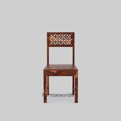 Image of 4 Seater Dining Table Made of Solid sheesham Wood| Honey Finish - 1 Year Warranty | Dinner Table 4 Seater | Dining Room Set for Small Family