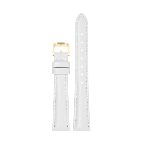 Bracelet de montre en cuir véritable YGUK0J unisexe style classique motif aiguille 15 17 mm