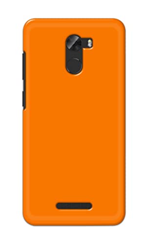 Image of Plain Orange Hard Back Case Cover for Gionee A1 Lite Back Cover -(J5) VNS2229