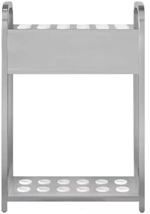 Rack de sol pour queues de billard argenté 20 trous 60x25x65cm