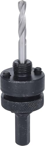 KS TOOLS - 129.5505 - Mandrin avec forets, Ø6,4 mm - 11,0 mm - Pour scies cloches en HSS bi-métal...