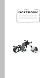  Notebook: Custom Chopper Bike Gift - Blank Notebook Cool Camo Design