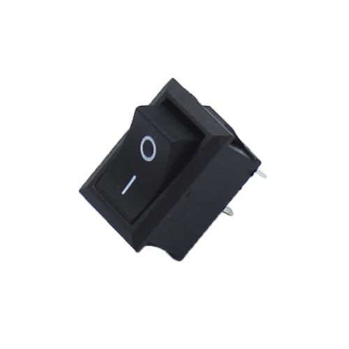 Interrupteur KCD1 2 broches 6A 250V à bascule rectangulaire 15x21mm noir