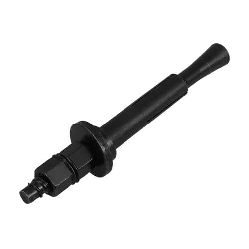 Amosfun Tornillo de de de imitación tornillo de extensión anclajes de cuña para hormigón barrena para postes tornillos autorroscantes poste roscado acero carbono Black