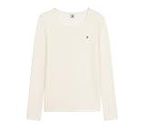 Petit Bateau Tee-shirt femme en laine et coton manches longues