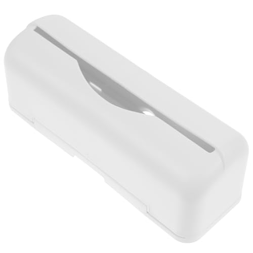 Mikikit Dispensador de Bolsas de Basura de Plástico para Pared Tapa y Apertura Frontal, Fácil de Usar y Ahorrador de Espacio para Cocina y Puerta