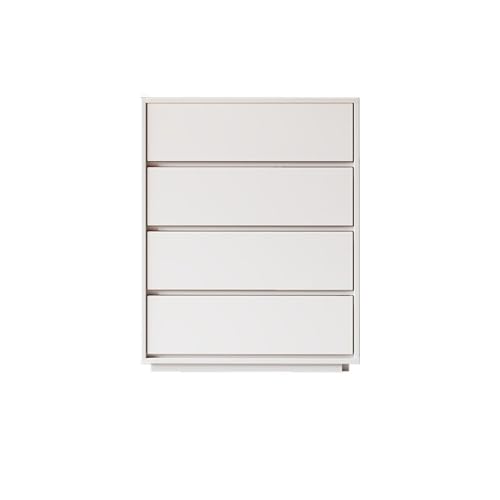FUHAI-666 Cómoda con cajones Cómoda con 4 cajones for Dormitorio, cómoda de Madera for guardería, Sala Estar y Pasillo(Blanco)