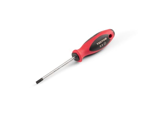 Image of TEKTON 5.5 mm Slotted Screwdriver (4 in. Shank) | DWS01311