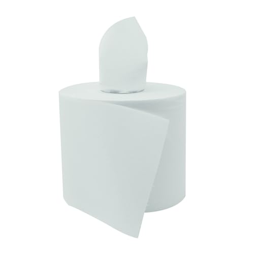 CAVADIS Bobina de Papel Secamanos Blanco (Pack de 6 unidades)